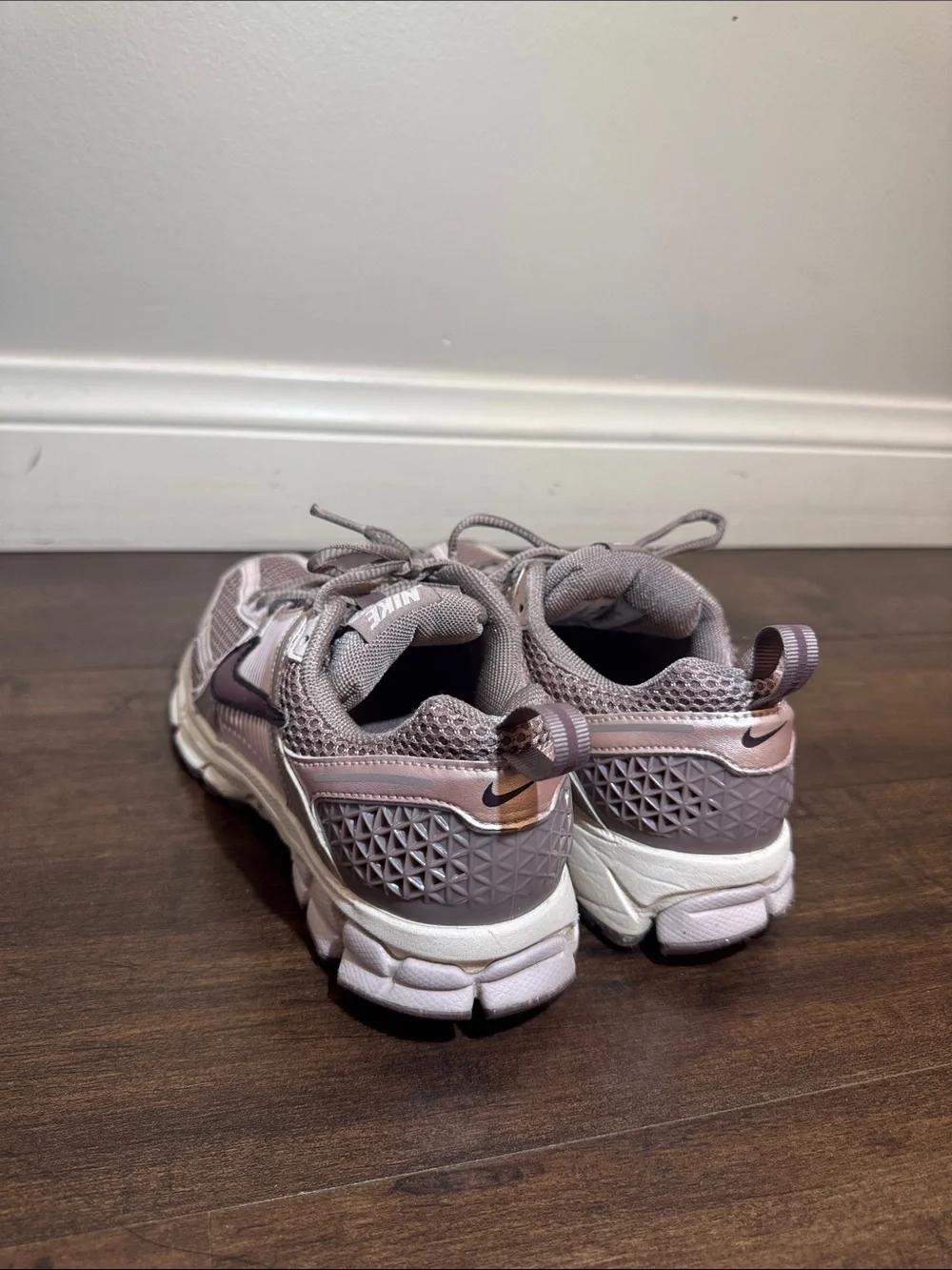 Nike kids Lavender and Gray Athletic Running Shoes